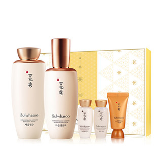 Sulwhasoo 雪花秀 滋盈生人参护肤套装 (参凝水125ml+15ml+焕颜乳125ml+15ml+与润修护睡眠面膜15ml)