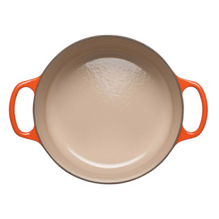 LE CREUSET 酷彩 炖锅(22cm、3.3L、铸铁、火焰红、不锈钢盖耳)