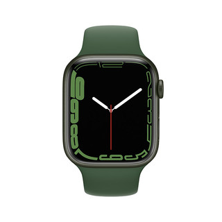 Apple 苹果 Watch Series 7 智能手表 45mm GPS版 绿色铝金属表壳 苜蓿草色运动型表带 (GPS、血氧、运动)
