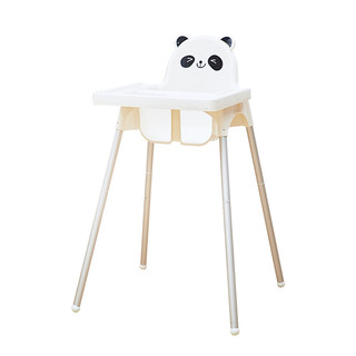 luddy 乐的 CB-C13 儿童餐椅 熊猫白
