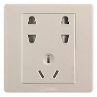 BULL 公牛 G07系列 G07E335A 四孔+三孔插座 香槟金