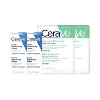CeraVe 适乐肤 修护保湿护肤套装 (润肤乳3ml*2+洁面乳1.5ml*2)
