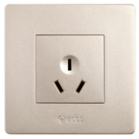 BULL 公牛 G07Z104(U6) 三孔16A插座 香槟金