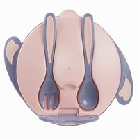 babycare 2180 儿童双层吸盘碗 珀尔里粉