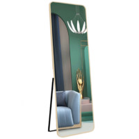 cxuez 初学者 铝合金圆角落地镜 香槟金 150*40cm