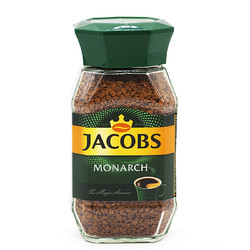 JACOBS 摩纳可绿冠 冻干速溶黑咖啡 100g