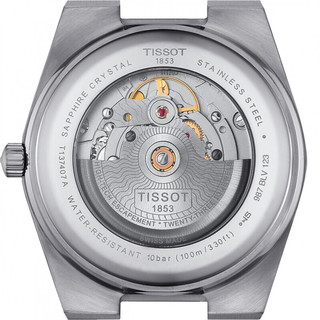 天梭(TISSOT)瑞士手表 全新PRX系列自动机械表钢带防水男士腕表 蓝色盘 T137.407.11.041.00
