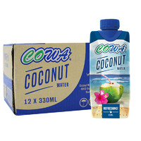 COWA 进口清甜椰子水 富含电解质含维生素C NFC椰青果汁  330ml*12瓶