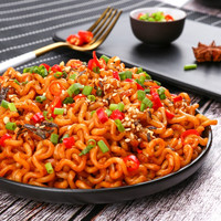 SAMYANG 三养 三養（SAMYANG）双倍辣鸡肉味火鸡面干拌面速食零食 5连包140g*5韩国进口