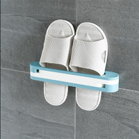 星格曼蓝 浴室折叠拖鞋架 三合一1套（可放3双拖鞋）