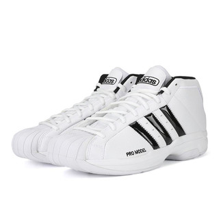 adidas 阿迪达斯 Pro Model 2g 男子篮球鞋 FW4344 白/黑 41