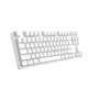 PLUS会员：Dareu 达尔优 DK100 87键 有线机械键盘 白色 达尔优黑轴 无光