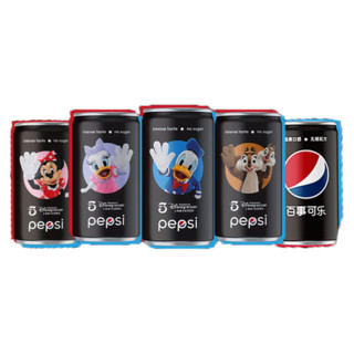 pepsi 百事 迪士尼联名款 无糖 可乐 200ml*10听