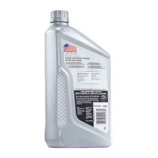 Valvoline 胜牌 EuroPean Vehicle 星皇系列 0W-40 SN级 全合成机油 946ml