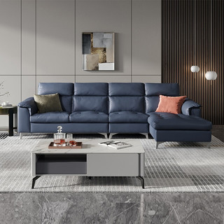 芝华仕 都市 科技布现代极简轻奢布艺沙发客厅组合家用中小户型 2025 深蓝色 面向沙发右脚位 30-60天发货