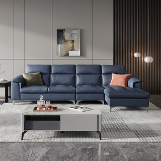 芝华仕 都市 科技布现代极简轻奢布艺沙发客厅组合家用中小户型 2025 深蓝色 面向沙发右脚位 30-60天发货