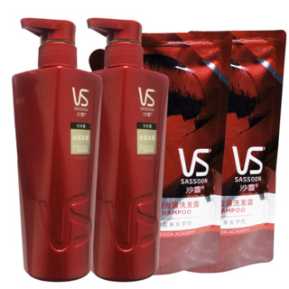 VS 沙宣 水润去屑洗发露 500ml*2+补充装200ml*2