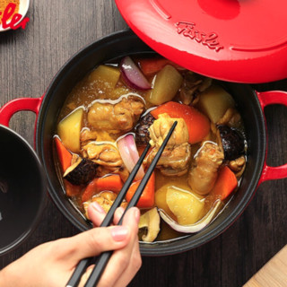 Fissler 菲仕乐 食色系列 汤锅(20cm、铸铁、红色)