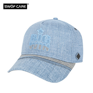 SWOFCARE思沃福3D刺绣运动帽男女时尚棒球帽蓝色鸭舌帽遮阳百搭 蓝色