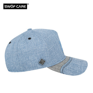 SWOFCARE思沃福3D刺绣运动帽男女时尚棒球帽蓝色鸭舌帽遮阳百搭 蓝色