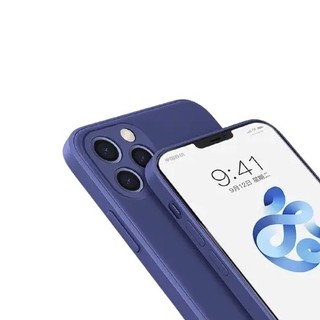 PISEN 品胜 iPhone12 硅胶手机壳 深蓝色