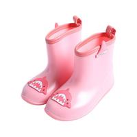 kocotree kk树 KQ19042 儿童雨鞋 立体款 粉色鲨鱼 30码