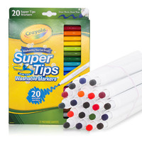 PLUS会员：Crayola 绘儿乐 8106 可水洗细杆水彩笔 20色