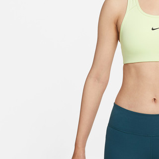 NIKE 耐克 Swoosh 女子运动内衣 BV3637-303 冰绿黄 XS