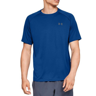 UNDER ARMOUR 安德玛 Tech 2.0 男子运动T恤 1326413-400 蓝色 XXXL