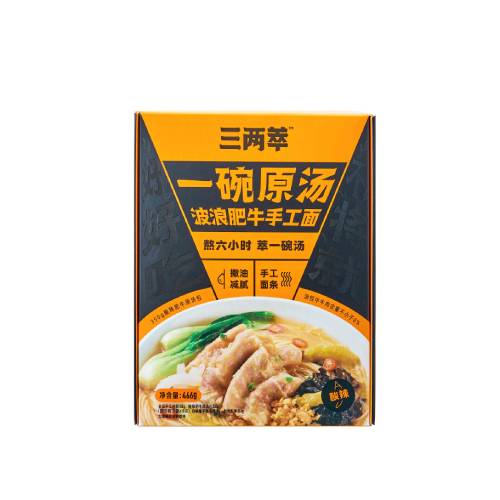 三两萃 一碗原汤 方便面/粉 （波浪肥牛) 456g
