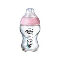 tommee tippee 汤美星 玻璃奶瓶 250ml 粉色 0月+