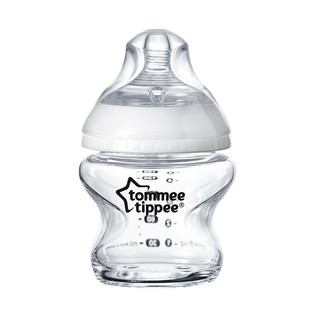 tommee tippee 汤美星 玻璃奶瓶 150ml 白色 0月+