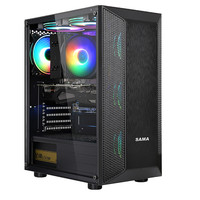 SAMA 先马 破坏神X5 ATX机箱 全侧透 黑色