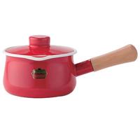 FUJIHORO 富士琺瑯 SD-15 奶锅(15cm、珐琅、绯红)