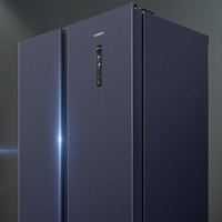 SIEMENS 西门子 502升变频冷藏冰箱双开门对开门大容量超薄嵌入式家用冰箱湖蕴蓝K65L56SMEC