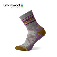 Smartwool Hike女士徒步功能轻量减震短筒袜民族风远足羊毛袜1580 M（适合脚码38-41）月光灰