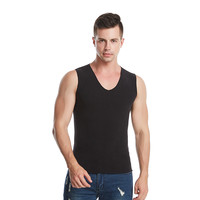 狼语 男士保暖背心 8802 德绒款 黑色 M