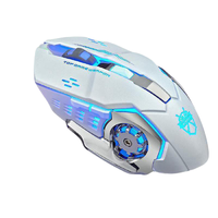 SHIWAITAOYUAN 视外桃园 VP900 枪械银侧翼 电竞有声版 有线鼠标 4800DPI RGB 镜面白