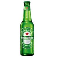 Heineken 喜力 啤酒 经典风味啤酒 整箱装 全麦酿造 原麦汁浓度≥11.4°P 250mL 24瓶