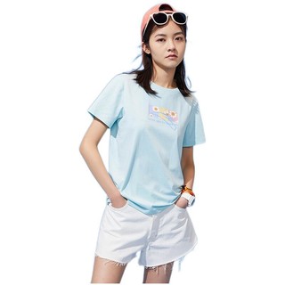 ANTA 安踏 生活系列 女子运动T恤 962128155-3 星环蓝 XS