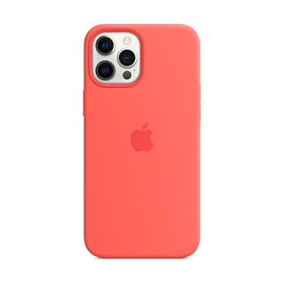 Apple 苹果 iPhone 12 Pro Max 硅胶手机壳 粉橘色