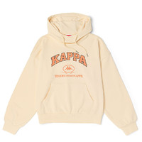 Kappa 卡帕 21年秋季外套女套头衫运动连帽大logo舒适休闲针织卫衣