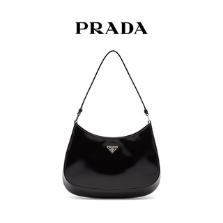 Prada/普拉达女士Prada Cleo亮面皮革单肩腋下包