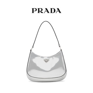 Prada/普拉达女士Prada Cleo亮面皮革单肩腋下包