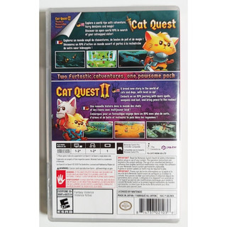 任天堂Switch 游戏卡带 猫咪斗恶龙1+2 Cat Quest 中文英文 普通版 简体中文