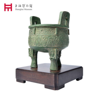 上海博物馆 国家宝藏 仿西周孝王大克鼎青铜器 9x8.5x8.5cm 青铜