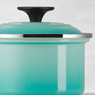 LE CREUSET 酷彩 汤锅(14cm、1.45L、珐琅钢、青羽色)