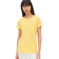 Gap 盖璞 女士圆领短袖T恤 241902 亮黄色 XXS