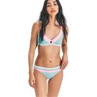 Hurley Max Colorblock Moderate LSF联名款 女子冲浪比基尼泳裤 粉色/浅蓝色