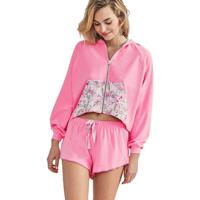 Hurley Hawaiian Hibiscus Terry LSF联名款 女子冲浪连帽衫 西瓜糖色